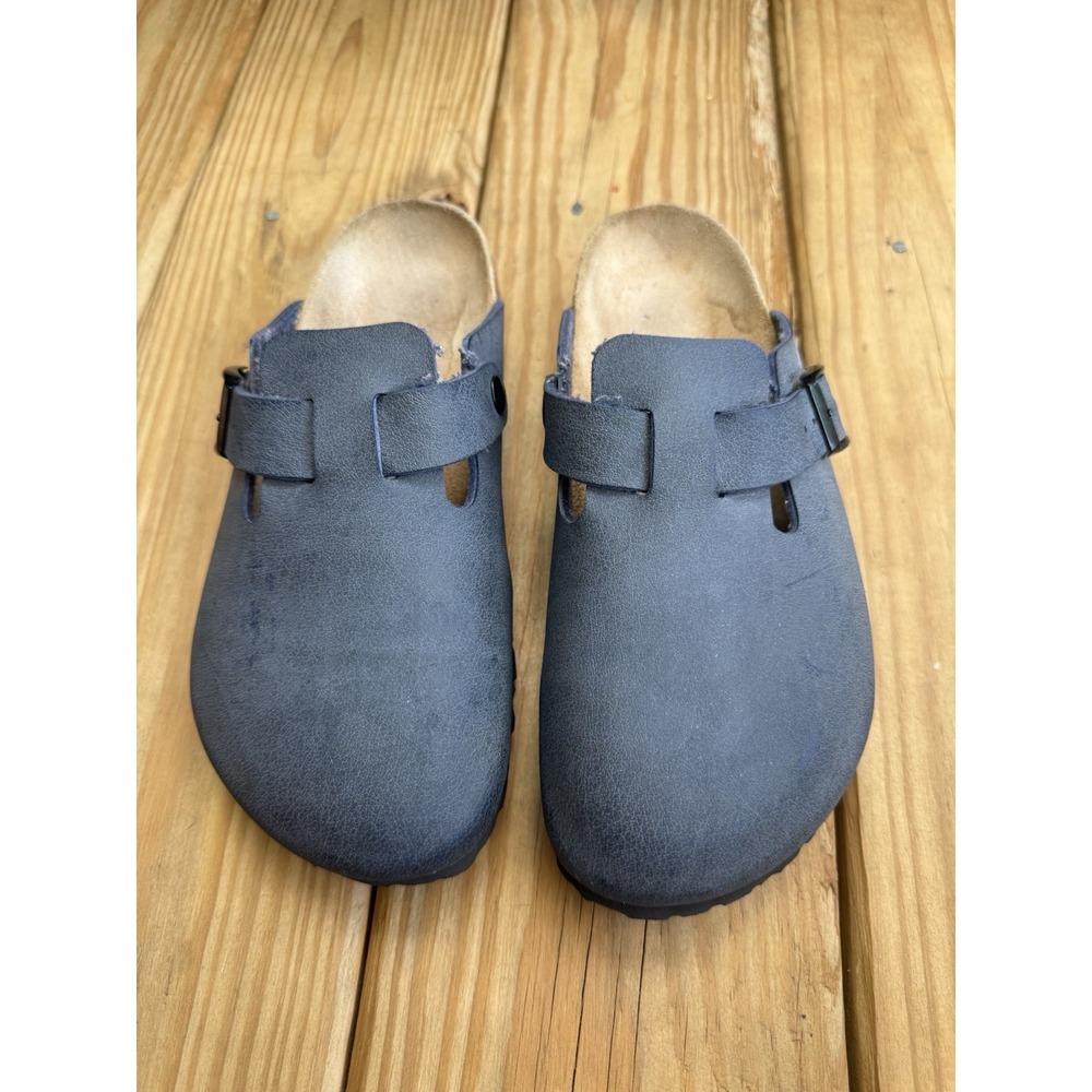 Birki's Birkenstock Boston Navy Blue  Slip-on Clogs EU 38 US  Ladies 7 Men 5